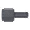 DeatschWerks 6AN Female Flare Swivel to 5/16in Single Hose Barb - Anodized Matte Black