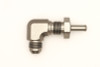 DeatschWerks 8AN Male Flare To 5/16in. Male Barb Bulkhead Adapter 90-Degree (Incl. Nut)