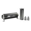 DeatschWerks Stainless Steel 8AN 100 Micron Universal Inline Fuel Filter Housing Kit (160mm)