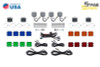 Diode Dynamics Stage Series SXS Rock Light Installer Kit - RGBW M8 w/Controller (4-pack)