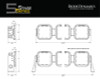 Diode Dynamics SS5 Pro Universal CrossLink 6-Pod Lightbar - Yellow Combo