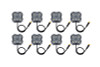 Diode Dynamics Stage Series Single Color LED Rock Light - Amber M8 (8-pack)