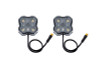 Diode Dynamics Stage Series Single Color LED Rock Light - Red M8 (2-pack)