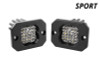 Diode Dynamics Stage Series C1 LED Pod Sport - White Flood Flush RBL (Pair)