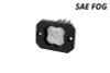 Diode Dynamics Stage Series C1 LED Pod - White SAE Fog Flush ABL Each