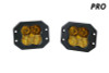 Diode Dynamics SS3 LED Pod Pro - Yellow Combo Flush (Pair)