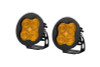Diode Dynamics SS3 LED Pod Max - Yellow SAE Fog Round (Pair)