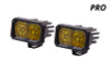 Diode Dynamics Stage Series 2 In LED Pod Pro - Yellow Flood Standard ABL (Pair)