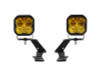 Diode Dynamics 19-21 Ford Ranger Sport SS3 LED Ditch Light Kit - Yellow Combo