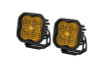 Diode Dynamics SS3 LED Pod Pro - Yellow Flood Standard (Pair)