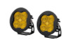 Diode Dynamics SS3 LED Pod Sport - Yellow SAE Fog Round (Pair)