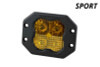 Diode Dynamics SS3 LED Pod Sport - Yellow Flood Flush (Single)