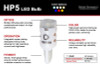 Diode Dynamics 194 LED Bulb HP5 LED - Red Short (Single)