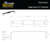 Diode Dynamics Stage Series 12 In U Bracket (Pair)