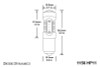 Diode Dynamics 1156 LED Bulb HP11 LED - Red (Pair)