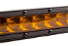 Diode Dynamics 12 In LED Light Bar Single Row Straight - Amber Wide Each Stage Series