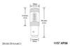 Diode Dynamics 1157 LED Bulb XP80 LED - Amber (Single)