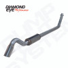 Diamond Eye 4in SS TURBO BACK SGL DUMP OUT 98.5-02 DODGE INCLUDING TIP NO MFLR