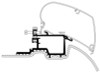 Thule HideAway Awning Roof Mount Adapter for Mercedes Sprinter (w/o OE Track) - Silver