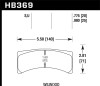 Hawk Wilwood Integra LP 9725 Racing DTC-70 Brake Pads