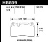 Hawk 2017 Acura NSX DTC-60 Race Rear Brake Pads