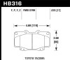 Hawk Performance Ceramic Street Brake Pads HB316Z.670