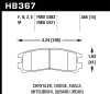 Hawk Subaru 93-98 Impreza/90-99 Legancy/92-97 SVX HPS 5.0 Street Rear Brake Pads