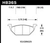 Hawk Performance Ceramic Street Brake Pads HB365Z.728A