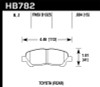 Hawk 08-13 Toyota Highlander Performance Ceramic Street Rear Brake Pads