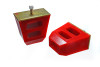 Energy Suspension Universal 4.5in Tall x 4.5in Long x 2.5in Wide Red Bump Stops (2 per set)