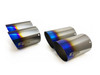 GReddy DD-R Burnt Titanium Tips L=150mm (Pair)