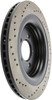 StopTech Cross Drilled Sport Brake Rotor - 2015 Ford Mustang - Rear Left