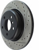 StopTech 2011-2013 BMW 535i / 2012-2016 BMW 640i Slotted & Drilled Rear Left Brake Rotor