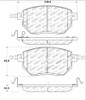 StopTech Street Touring 03-11/05 Infiniti / 05-06 Nissan Front Brake Pads