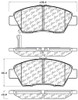 StopTech Performance 09-17 Honda Fit Front Brake Pads