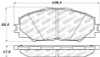 StopTech Performance 10 Lexus HS 250h / 09 Pontiac Vibe 1.8L / 08-09 Scion xB/xD Front Brake Pads