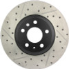 StopTech Power Slot 09-10 Audi A4/A4 Quattro / 08-10 A5 / 10 S4 Front Right Drilled & Slotted Rotor