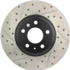 StopTech Power Slot 09-10 Audi A4/A4 Quattro / 08-10 A5 / 10 S4 Front Right Drilled & Slotted Rotor