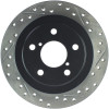StopTech 05-06 Saab 9-2X AWD / 02-05 Impreza WRX / 02 WRX STi Slotted & Drilled Left Rear Rotor