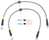 StopTech 08-10 EVO X AWD Stainless Steel Rear Brake Lines