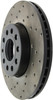 StopTech 05-10 VW Jetta (Exc Wagon) / 09-10 Jetta Wagon / 07-10 Rabbit Drilled Right Front Rotor