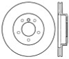 StopTech Power Slot 01-02 BMW Z3 / 03-09 Z4 / 3 Series Front Right Drilled & Slotted Rotor