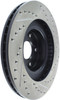 StopTech 02-10 Subaru WRX Slotted & Drilled Right Front Rotor (exc. STi)