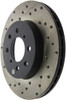 StopTech 90-01 Integra (EXC Type R) / 90-05 Honda Civic Cross Drilled Right Front Rotor