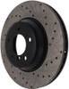 StopTech 07-10 BMW 335i Cross Drilled Left Front Rotor