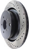 StopTech 09 Infiniti FX50 SportStop Slotted & Drilled Rear Left Rotor