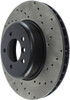 StopTech 04-10 BMW 5-Series & 6-Series Drilled Left Front Rotor