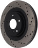 StopTech 08-09 Infiniti EX35 / 05-08 G35 / 09 G37 / 06-09 M35/M45 Drilled Left Front Rotor