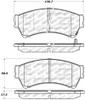 StopTech Street Select Brake Pads - Rear 305.11640