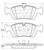 StopTech Street Select Brake Pads - Rear 305.05580
